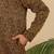 Ethinic motifs jacquard rust kurta