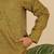 Ethinic motifs jacquard green kurta