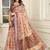 brown cotton blend saree floral border print