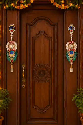 handmade hanging decor for bedroom living room wall decoration home entrance decoration (pack of 2)