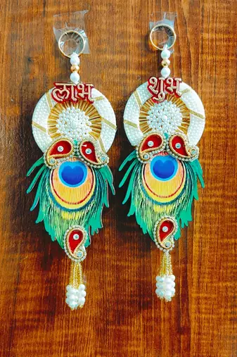 handmade hanging decor for bedroom living room wall decoration home entrance decoration (pack of 2)