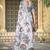 white cotton blend saree floral print (sfcl146)
