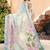 pastel multicolor cotton blend saree floral print