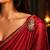 Elegant Gold Tone Floral Saree Brooch Pin, CZ Stone Detailing, Bridal Jewelry
