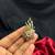 Elegant Gold Tone Floral Saree Brooch Pin, CZ Stone Detailing, Bridal Jewelry