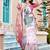 white cotton blend saree with floral border print