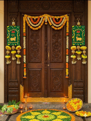 decorative wall door hangingmulti design decorative toran for home decor (pack of 2) 3