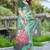 sea green cotton blend digital print saree