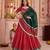 Red Georgette Bandhej Foil Print & Gota Patti Lehenga Choli Set