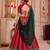 Red Georgette Bandhej Foil Print & Gota Patti Lehenga Choli Set