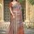 brown orange cotton blend digital print saree (sfcl105)
