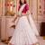 White Lightweight Mirror Work Lehenga Choli with Dupatta