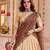 Cream Kanchipuram Zari Weaving Lehenga Choli with Dupatta