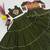Mehendi Green Cotton Mirror & Gamthi Work Lehenga Choli Set