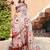white multicolor cotton blend saree with floral print