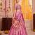 Light Pink Shimmer Zari Weaving Lehenga Choli with Dupatta