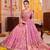 Light Pink Shimmer Zari Weaving Lehenga Choli with Dupatta