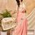 peach cream chocolate silk blend saree with embellished border (sfsrsk1009)