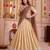 Cream Kanchipuram Zari Weaving Lehenga Choli with Dupatta