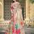 beige cotton blend digital print saree