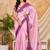 purple pink chocolate silk blend saree with embellished border (sfsrsk1006)