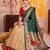 Cream Kanchipuram Silk Zari & Lace Lehenga Choli with Dupatta