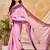 purple pink chocolate silk blend saree with embellished border (sfsrsk1006)