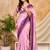 purple pink chocolate silk blend saree with embellished border (sfsrsk1006)
