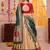Cream Kanchipuram Silk Zari & Lace Lehenga Choli with Dupatta