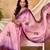 purple pink chocolate silk blend saree with embellished border (sfsrsk1006)
