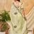 pista green chocolate silk blend saree embellished border work (sfsrsk1005)