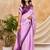 purple chocolate silk blend saree with embellished border (sfsrsk1001)