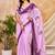 purple chocolate silk blend saree with embellished border (sfsrsk1001)