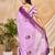 purple chocolate silk blend saree with embellished border (sfsrsk1001)