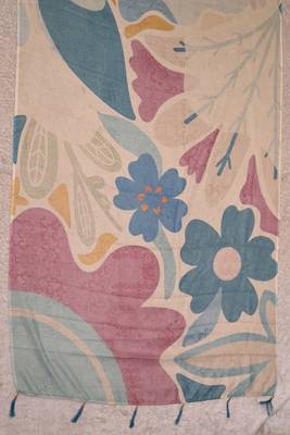 beige shimmer handloom cotton blend digital print saree (t sfshmr49) 5