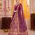 Wine Jacquard Silk Zari Work Lehenga Choli with Dupatta