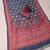blue pink shimmer handloom cotton blend digital print saree