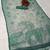 sea green shimmer handloom cotton blend saree bandhani print