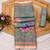 sea green pink shimmer handloom cotton blend digital print saree
