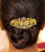 Elegant Crystal Hair Clip, Rhinestone Bridal Bun Accessory, Wedding Jewelry