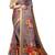 purple pink shimmer handloom cotton blend saree floral print