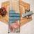 beige blue shimmer handloom cotton blend digital print saree