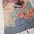 beige blue shimmer handloom cotton blend digital print saree