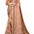 beige pink shimmer handloom cotton blend saree with floral print (t sfshmr40)