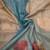 beige blue shimmer handloom cotton blend digital print saree