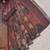 mauve purple shimmer handloom cotton blend saree floral print