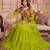 Green Cotton Mirror & Gamthi Work Lehenga Choli Set