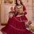 Maroon Cotton Mirror & Gamthi Work Lehenga Choli Set