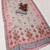 pink white shimmer handloom cotton blend saree floral print (t sfshmr37)