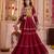 Maroon Cotton Mirror & Gamthi Work Lehenga Choli Set